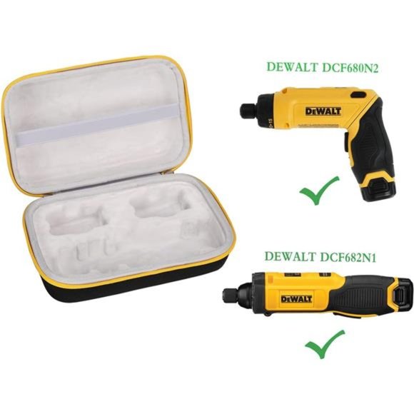 Hard Storage Travel Case,Fit for DEWALT DCF682N1 / DCF680N2 8V MAX Cordless - Picture 2 of 7